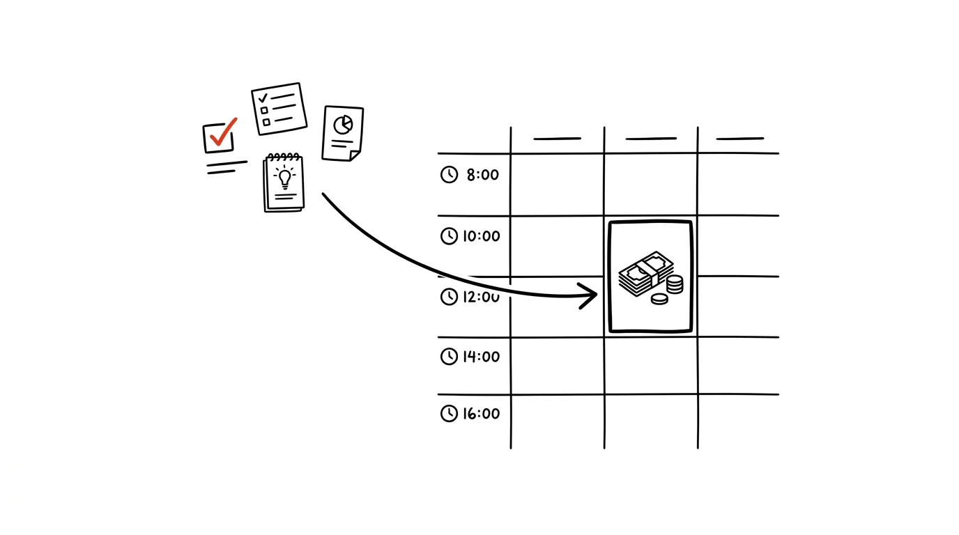 Illustration for: Timeboxing: put your tasks straight into the calendar