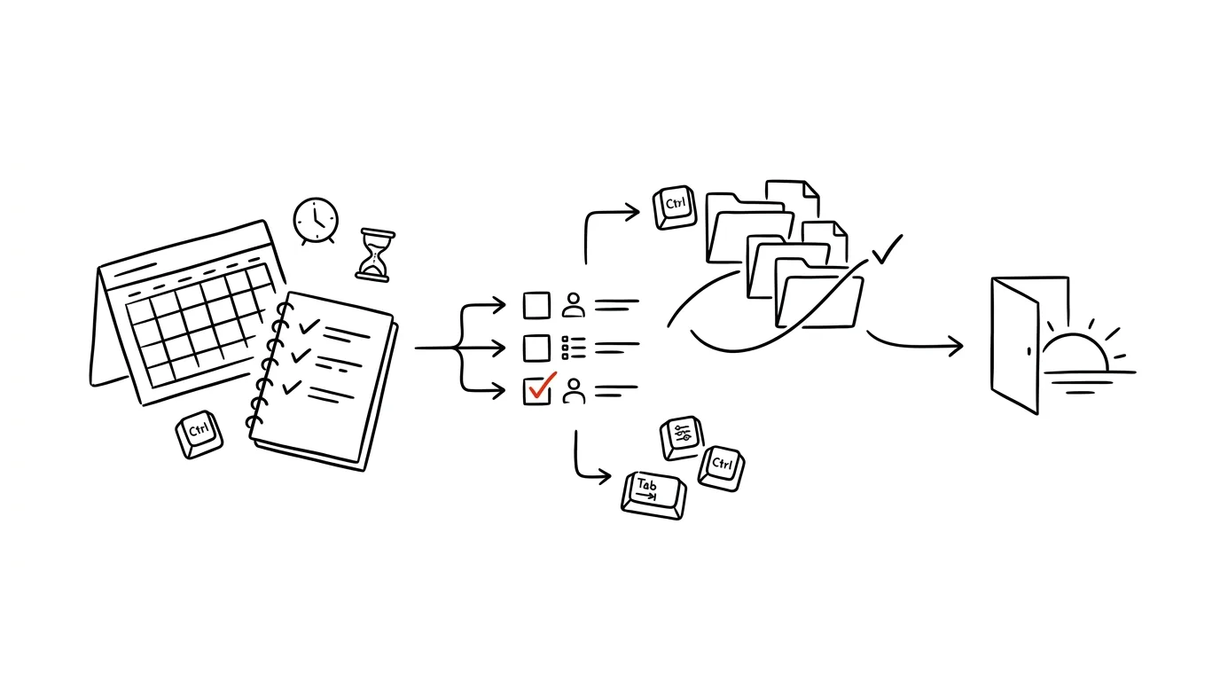 Illustration for: The weekly review: 30 minutes that run your whole week