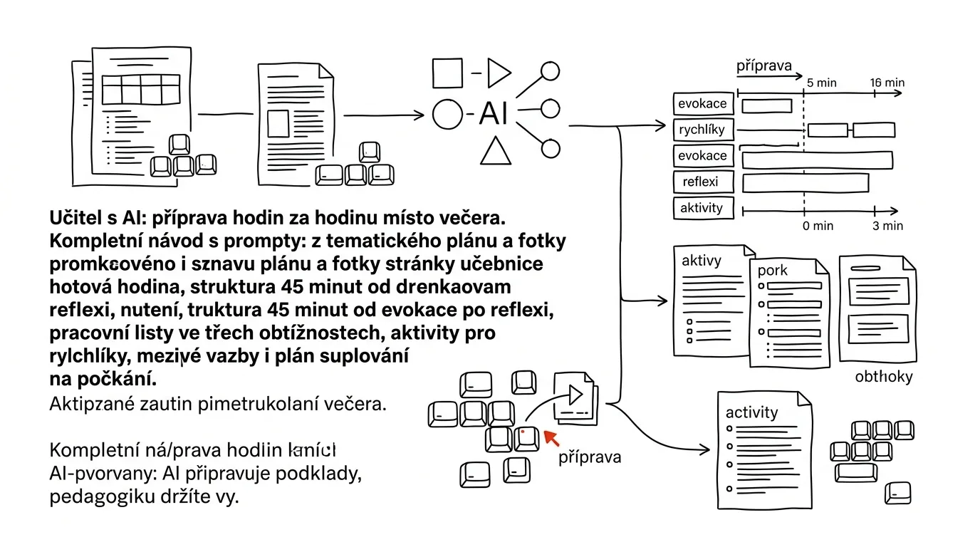 Illustration for: Teaching with AI: lesson prep in an hour instead of an evening