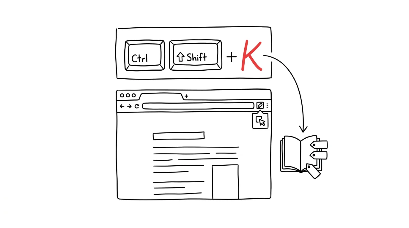 Illustration for: Web clipper: save an article with one keystroke