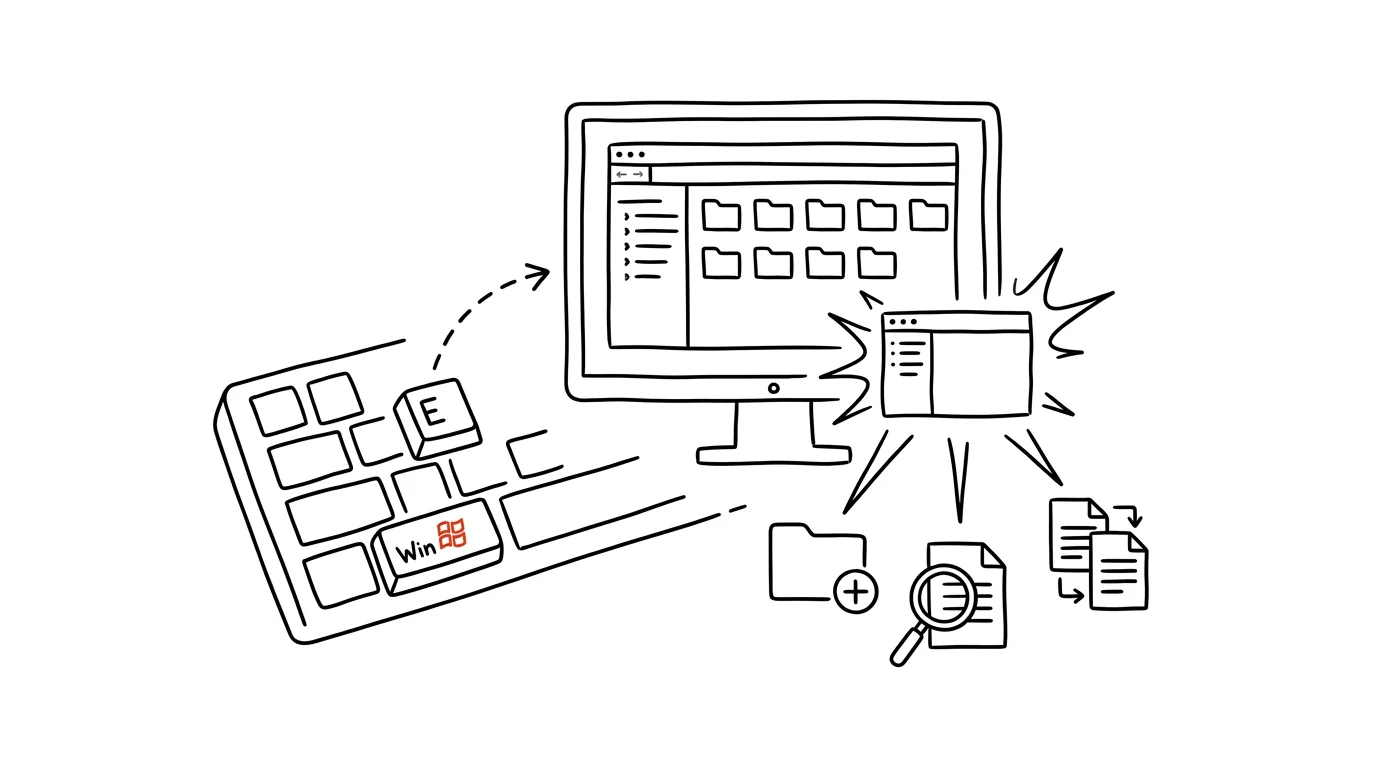 Illustration for: Win+E: File Explorer instantly