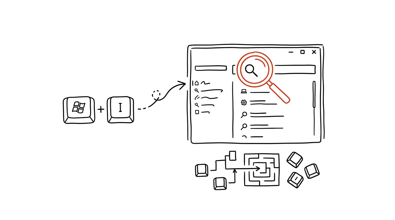 Illustration for: Win+I: straight into Settings