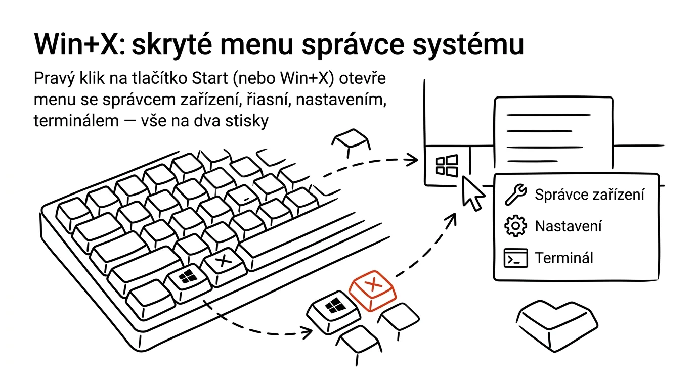Illustration for: Win+X: the hidden power-user menu