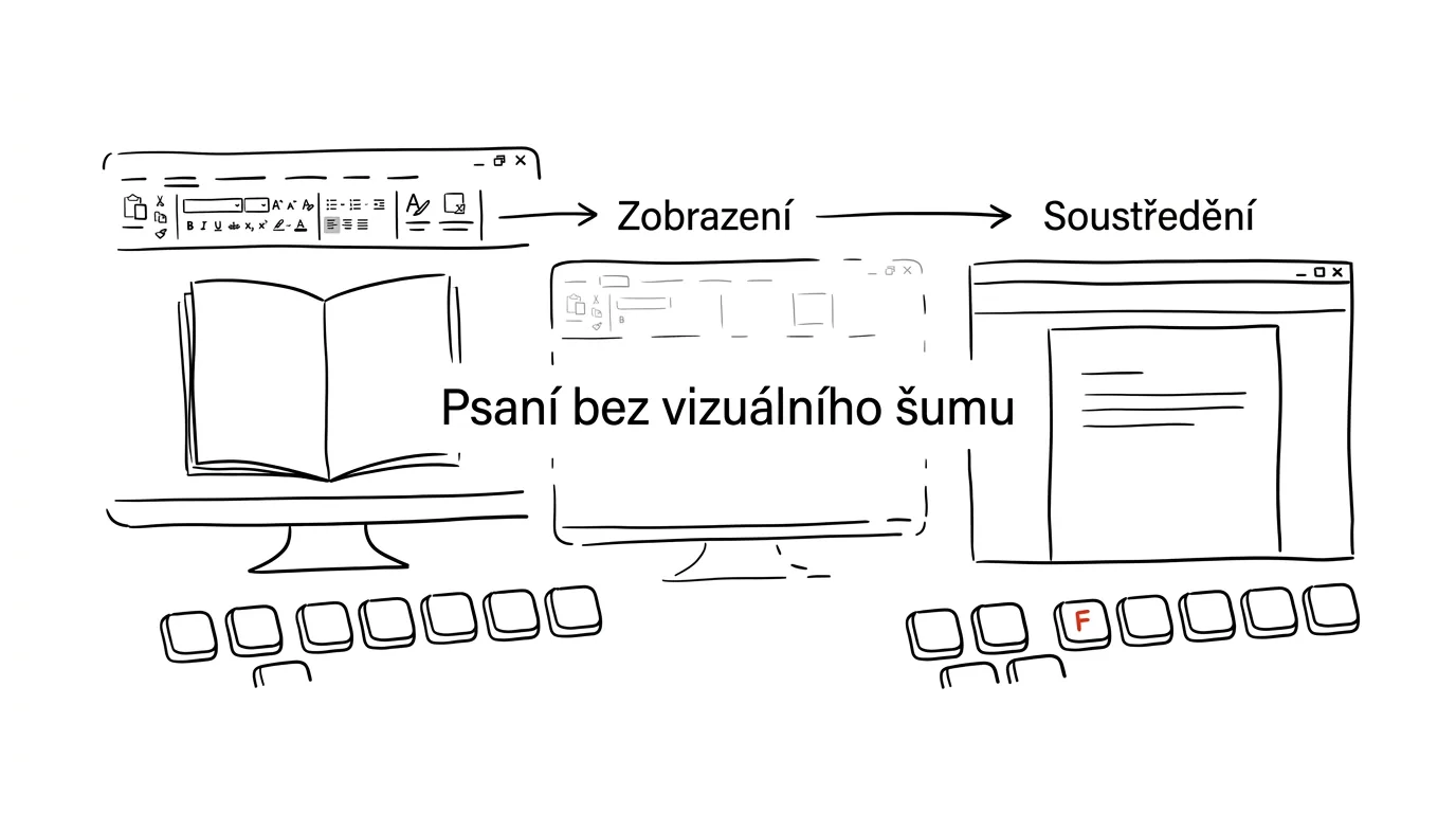 Illustration for: Word without distractions: Focus mode