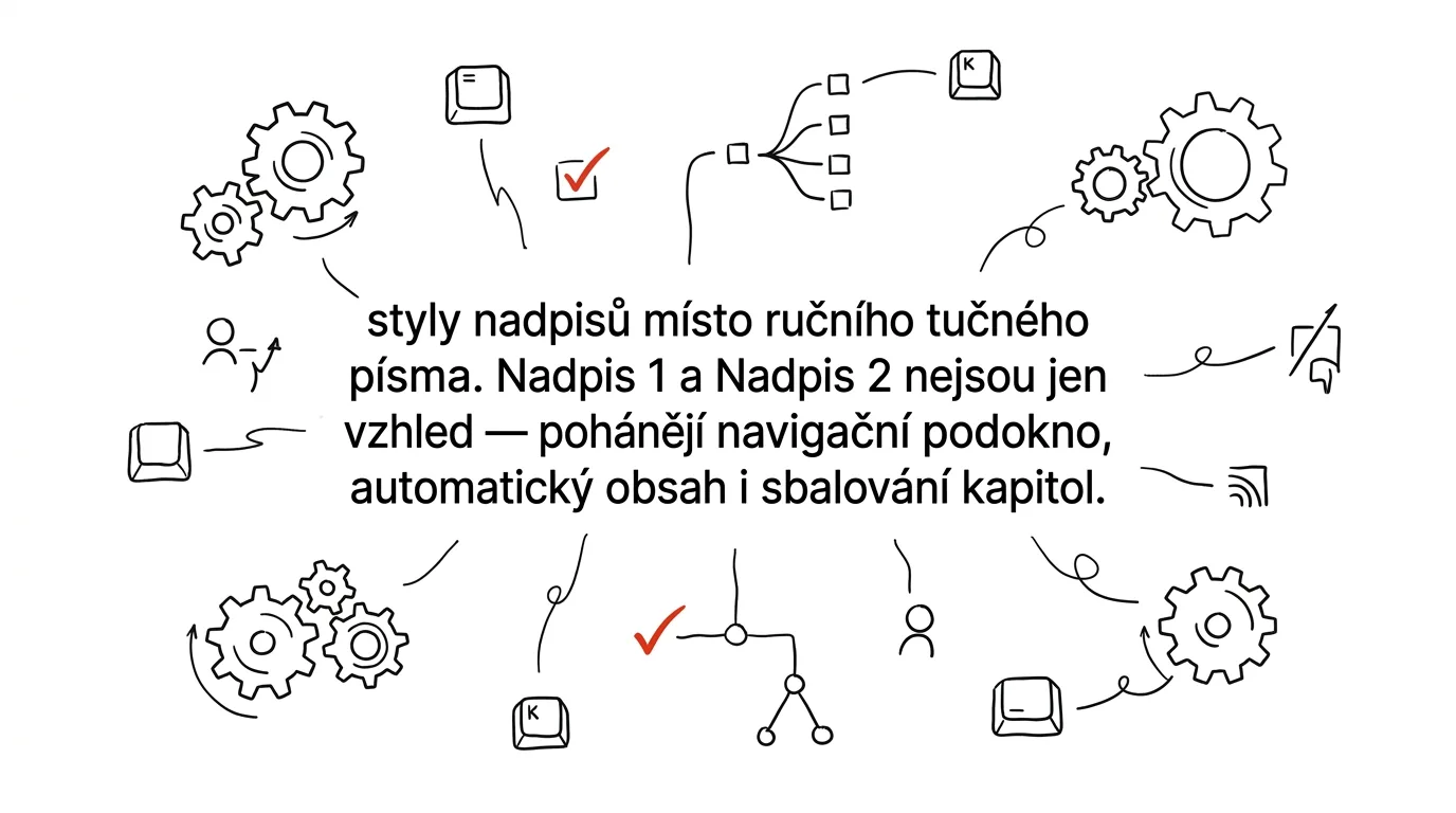 Illustration for: Word: heading styles instead of manual bold text